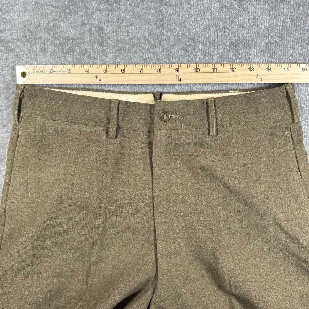 US Military Trousers‎ Men's 31x29 Olive Green Wool M-1952